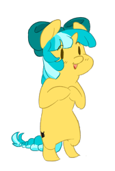 Size: 1309x1946 | Tagged: safe, artist:maxiima, oc, oc only, oc:ducky ink, species:pony, species:unicorn, bipedal, bow, braided tail, hair bow, simple background, transparent background