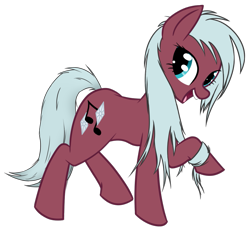 Size: 1221x1130 | Tagged: safe, artist:gliconcraft, oc, oc only, oc:diamond song, species:earth pony, species:pony, 2018 community collab, derpibooru community collaboration, female, mare, raised hoof, simple background, smiling, solo, transparent background