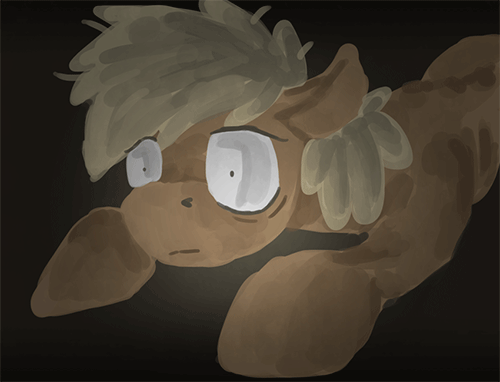 Size: 500x382 | Tagged: safe, artist:gaiascope, oc, oc only, oc:forty winks, species:earth pony, species:pony, animated, dark, solo, tired