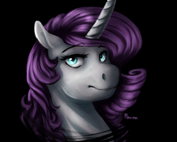 Size: 5000x4000 | Tagged: safe, artist:maxiima, character:rarity, species:pony, bust, female, portrait, solo