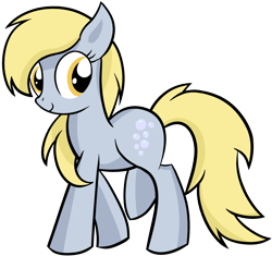 Size: 5156x4848 | Tagged: safe, artist:reconprobe, character:derpy hooves, species:pony, absurd resolution, female, mare, simple background, solo, transparent background, underp, walking, wingless
