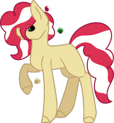 Size: 570x613 | Tagged: safe, artist:lilygarent, base used, oc, oc only, parent:flim, parent:pinkie pie, parents:flimpie, species:earth pony, species:pony, female, mare, offspring, raised hoof, simple background, solo, transparent background
