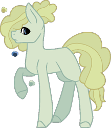 Size: 543x626 | Tagged: safe, artist:lilygarent, base used, oc, oc only, oc:apple caramel, parent:applejack, parent:party favor, parents:partyjack, species:earth pony, species:pony, female, mare, offspring, raised hoof, solo