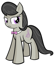 Size: 2664x3162 | Tagged: safe, artist:reconprobe, character:octavia melody, species:pony, bow tie, female, simple background, solo, standing, transparent background