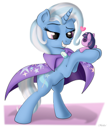 Size: 1727x2027 | Tagged: safe, artist:awalex, character:trixie, character:twilight sparkle, species:pony, species:unicorn, ship:twixie, doll, female, grin, heart, lesbian, shipping, simple background, smiling, toy, transparent background