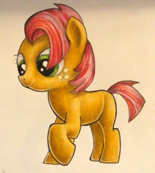 Size: 850x949 | Tagged: safe, artist:andpie, character:babs seed, species:pony, female, solo, traditional art