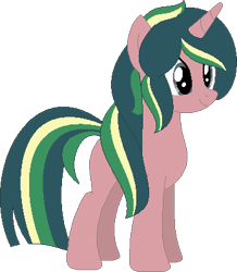 Size: 348x400 | Tagged: safe, artist:lilygarent, base used, oc, oc:treestar, parent:timber spruce, parent:twilight sparkle, parents:timbertwi, species:pony, species:unicorn, female, mare, offspring, simple background, solo, transparent background