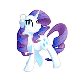 Size: 500x500 | Tagged: safe, artist:atomic8497, character:rarity, species:pony, female, simple background, solo, transparent background