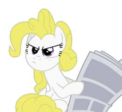 Size: 1538x1408 | Tagged: safe, artist:inudewaruika, character:surprise, species:pony, female, newspaper, simple background, solo, transparent background, vector