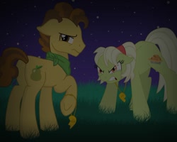 Size: 1000x799 | Tagged: safe, artist:faitheverlasting, character:grand pear, character:granny smith, episode:the perfect pear, g4, my little pony: friendship is magic, crying, story in the source, story included, young granny smith, younger