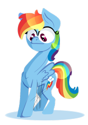 Size: 537x764 | Tagged: safe, artist:rimmi1357, character:rainbow dash, species:pegasus, species:pony, female, mare, multicolored hair, simple background, solo, transparent background