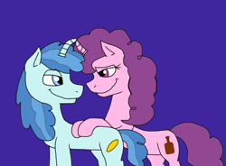 Size: 1024x753 | Tagged: safe, artist:alexeigribanov, character:party favor, character:sugar belle, species:pony, ship:partybelle, alternate cutie mark, male, shipping, straight