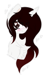 Size: 489x768 | Tagged: safe, artist:electricaldragon, oc, oc:taya, species:pony, species:unicorn, bust, chest fluff, female, heart eyes, mare, portrait, simple background, solo, transparent background, wingding eyes