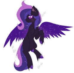 Size: 1450x1423 | Tagged: safe, artist:electricaldragon, oc, oc:constance, species:pegasus, species:pony, female, mare, purple sclera, simple background, solo, transparent background, two toned wings