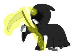 Size: 4728x3261 | Tagged: safe, artist:up-world, oc, oc only, oc:up-world, species:pony, clothing, costume, halloween, holiday, scythe, simple background, solo, transparent background