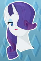 Size: 5000x7501 | Tagged: safe, artist:up-world, character:rarity, species:pony, species:unicorn, episode:mmmystery on the friendship express, g4, my little pony: friendship is magic, absurd resolution, alternate hairstyle, trinity blaze reference