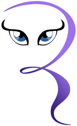 Size: 5200x8500 | Tagged: safe, artist:atomicgreymon, character:rarity, episode:suited for success, g4, my little pony: friendship is magic, absurd resolution, logo, rarity logo, simple background, transparent background