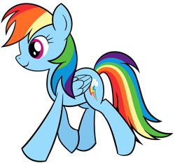 Size: 3768x3512 | Tagged: safe, artist:reconprobe, character:rainbow dash, species:pegasus, species:pony, female, mare, simple background, solo, transparent background, trotting