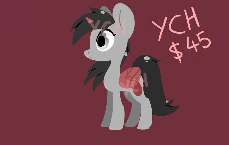Size: 752x478 | Tagged: safe, artist:roaert, species:pony, animated, commission, commission info, cute, female, floppy ears, gif, happy, head turn, looking at you, mare, smiling, solo, starry eyes, wiggle, wingding eyes, ych example, your character here