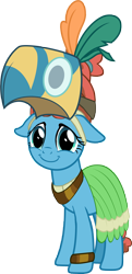 Size: 3440x7081 | Tagged: safe, artist:crisostomo-ibarra, character:meadowbrook, species:earth pony, species:pony, g4, clothing, cute, female, floppy ears, healer's mask, looking at you, mare, mask, meadowcute, simple background, smiling, solo, transparent background, vector