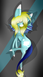 Size: 1024x1811 | Tagged: safe, artist:hestiay, oc, species:bat pony, abstract background, bat pony oc, drawing, original character do not steal, solo