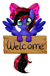 Size: 202x309 | Tagged: safe, artist:angellightyt, oc, oc:skitzy, species:pegasus, species:pony, animated, clothing, female, gif, glasses, ribbon, sign, simple background, socks, solo, transparent background, welcome