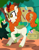 Size: 3334x4293 | Tagged: safe, artist:up-world, character:autumn blaze, species:kirin, episode:sounds of silence, g4, my little pony: friendship is magic, awwtumn blaze, butterfly, cloven hooves, colored hooves, cute, female, hooves, no pupils, open mouth, open smile, raised hoof, smiling, solo