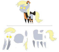 Size: 4882x4350 | Tagged: safe, artist:steampunk-brony, character:derpy hooves, species:pegasus, species:pony, absurd resolution, bow, clothing, costume, female, food, halloween, halloween costume, holiday, muffin, pointy ponies, simple background, smiling, solo, transparent background