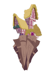 Size: 700x1000 | Tagged: safe, artist:flutterguy317, .svg available, building, chaos, chaos is magic, floating island, house, no pony, simple background, transparent background, vector