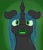 Size: 1200x1400 | Tagged: safe, artist:krumpcakes, derpibooru original, character:queen chrysalis, species:changeling, changeling queen, female, looking at you, open mouth, solo