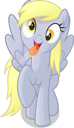 Size: 3500x6025 | Tagged: safe, artist:negatif22, artist:umbra-neko, character:derpy hooves, species:pegasus, species:pony, cute, female, fourth wall, licking, mare, solo, tongue out, vector