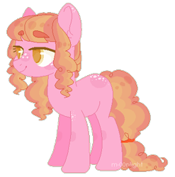 Size: 371x376 | Tagged: safe, artist:m-00nlight, oc, parent:applejack, parent:pinkie pie, parents:applepie, species:earth pony, species:pony, female, magical lesbian spawn, mare, offspring, simple background, solo, transparent background
