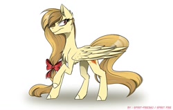 Size: 1100x700 | Tagged: safe, artist:spirit-fire360, oc, oc:alice goldenfeather, species:pegasus, species:pony, female, mare, simple background, solo, white background
