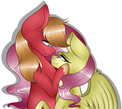 Size: 1024x915 | Tagged: safe, artist:hestiay, character:big mcintosh, character:fluttershy, ship:fluttermac, female, male, shipping, straight