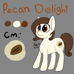Size: 4500x4500 | Tagged: safe, artist:rosebush, oc, oc only, oc:pecan delight, species:pony, absurd resolution, female, reference sheet, solo