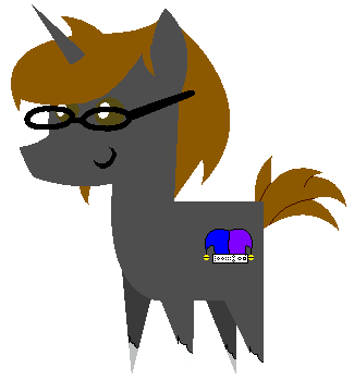 Size: 325x349 | Tagged: safe, artist:xhalesx, oc, oc only, oc:funnygamer95, species:pony, species:unicorn, animated, gif, glasses, male, simple background, smiling, solo, stallion, transparent background