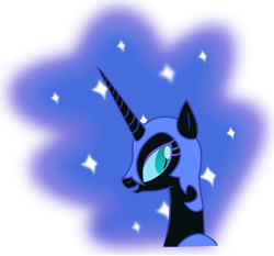 Size: 2132x1987 | Tagged: safe, artist:crystalmagic6, character:nightmare moon, character:princess luna, species:alicorn, species:pony, armor, bust, female, helmet, mare, simple background, smiling, solo, transparent background, vector