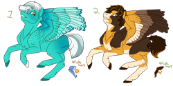 Size: 1600x800 | Tagged: safe, artist:guidomista, artist:miiistaaa, artist:nijimillions, oc, species:pegasus, species:pony, adoptable, adopts, big wings, blushing, design, female, for sale, freckles, hooves, looking back, male, mare, markings, multicolored, multicolored hair, multicolored hooves, raised hooves, realistic, realistic anatomy, realistic horse legs, realistic wings, selling, short hair, short tail, smiling, stallion, straight hair, straight mane, streaked mane, striped mane, teeth, two toned wings, unshorn fetlocks, wavy hair, wavy mane, wings