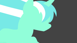Size: 1366x768 | Tagged: safe, artist:detectivebuddha, character:lyra heartstrings, species:pony, species:unicorn, female, gray background, horn, lineless, mare, minimalist, simple background, solo, wallpaper