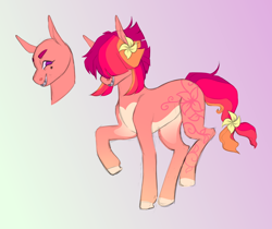 Size: 1830x1534 | Tagged: safe, artist:geisharozu, oc, oc:rebel rouser, parent:babs seed, species:earth pony, species:pony, female, magical lesbian spawn, mare, offspring, parent:sugar stix, solo