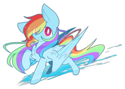 Size: 915x650 | Tagged: safe, artist:jisuppe, character:rainbow dash, species:pegasus, species:pony, chest fluff, chibi, female, mare, raised hoof, simple background, solo, transparent background, watermark