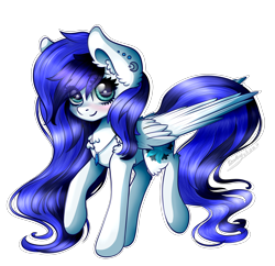 Size: 3000x2900 | Tagged: safe, artist:kindny-chan, oc, oc:antilia, species:pegasus, species:pony, female, mare, simple background, solo, transparent background