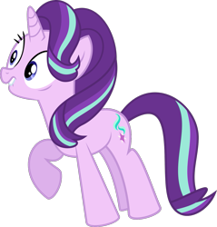 Size: 1265x1321 | Tagged: safe, artist:crystalmagic6, character:starlight glimmer, species:pony, species:unicorn, female, lip bite, mare, raised hoof, simple background, solo, transparent background, vector