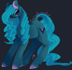 Size: 1280x1237 | Tagged: safe, artist:voidsucre, oc, oc only, oc:swamp spell, species:earth pony, species:pony, female, gray background, looking at you, mare, simple background, solo