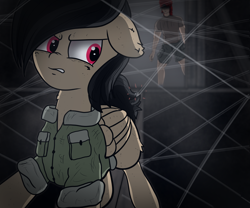 Size: 6000x5000 | Tagged: safe, artist:crimsonsky, oc, oc:dahlia do, species:human, species:pony, angry, balancing, clothing, female, human male, male, mare