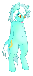 Size: 390x900 | Tagged: safe, artist:guidomista, artist:miiistaaa, artist:nijimillions, derpibooru original, character:lyra heartstrings, species:anthro, species:pony, species:unicorn, background pony, belly button, bipedal, blep, chibi, female, horn, human shoulders, looking down, simple background, soft shading, solo, standing, tongue out, transparent background