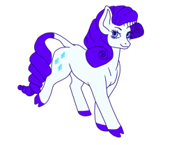 Size: 600x500 | Tagged: safe, artist:guidomista, artist:miiistaaa, artist:nijimillions, derpibooru original, character:rarity, species:pony, species:unicorn, cloven hooves, curls, curly hair, curly mane, eyelashes, female, fullbody, hooves, horn, leonine tail, long eyelashes, looking at you, mare, purple mane, simple background, solo, transparent background