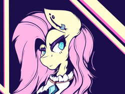 Size: 4000x3000 | Tagged: safe, artist:chaosmauser, character:fluttershy, species:pegasus, species:pony, 1980's, aesthetics, female, fluttergoth, persona 5, solo