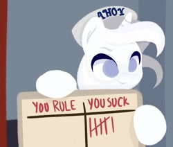 Size: 975x828 | Tagged: safe, artist:herfaithfulstudent, oc, oc only, oc:day dreamer, species:pony, species:unicorn, clothing, hat, ponified meme, scoops ahoy, solo, stranger things, stranger things 3, whiteboard