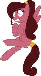 Size: 2323x4317 | Tagged: safe, artist:kojibiose, species:pegasus, species:pony, crossover, female, hercules, high res, mare, megara, ponified, simple background, solo, transparent background